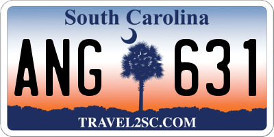 SC license plate ANG631