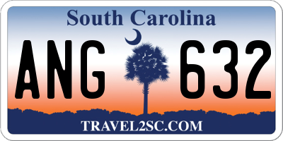 SC license plate ANG632