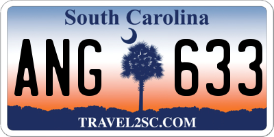SC license plate ANG633