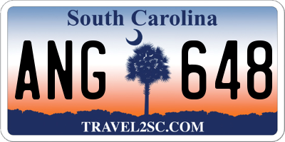 SC license plate ANG648