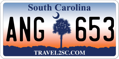 SC license plate ANG653