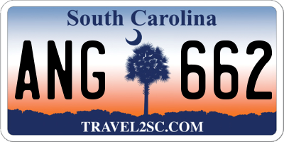 SC license plate ANG662