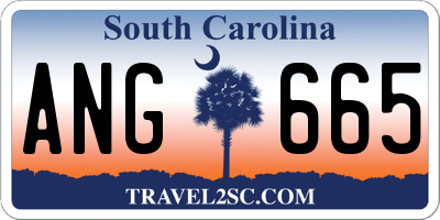SC license plate ANG665