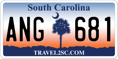 SC license plate ANG681