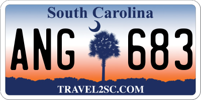 SC license plate ANG683