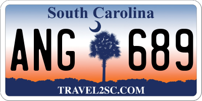 SC license plate ANG689