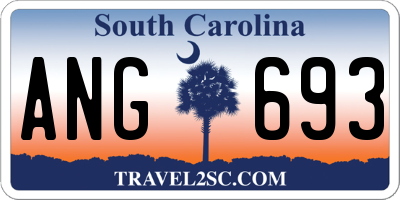 SC license plate ANG693
