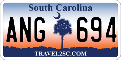 SC license plate ANG694