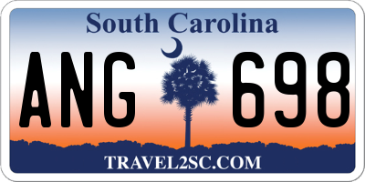 SC license plate ANG698
