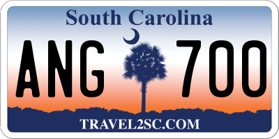 SC license plate ANG700