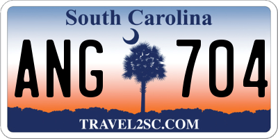 SC license plate ANG704