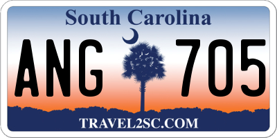 SC license plate ANG705