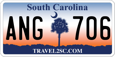 SC license plate ANG706