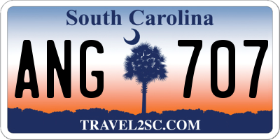 SC license plate ANG707