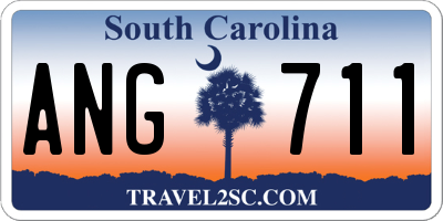 SC license plate ANG711