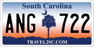 SC license plate ANG722
