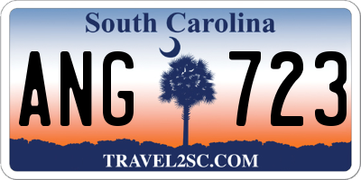 SC license plate ANG723