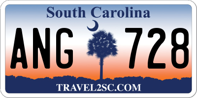 SC license plate ANG728