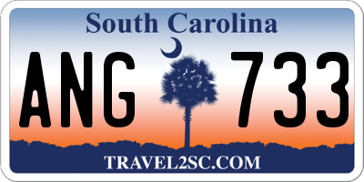 SC license plate ANG733