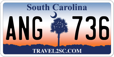 SC license plate ANG736