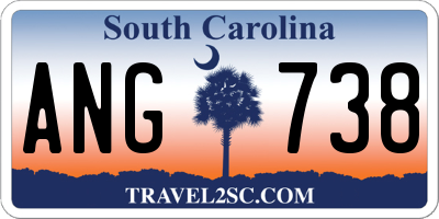 SC license plate ANG738