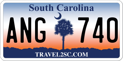 SC license plate ANG740
