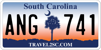 SC license plate ANG741