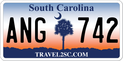 SC license plate ANG742