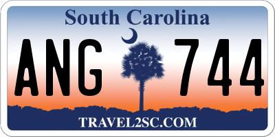 SC license plate ANG744