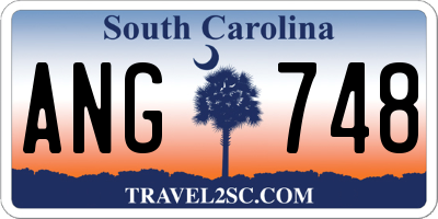 SC license plate ANG748
