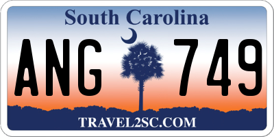 SC license plate ANG749