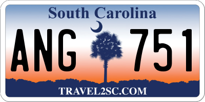 SC license plate ANG751