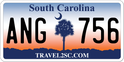 SC license plate ANG756