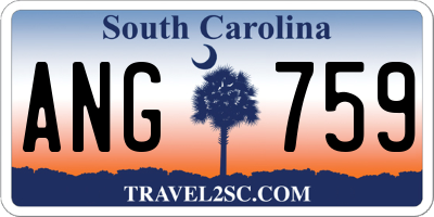 SC license plate ANG759