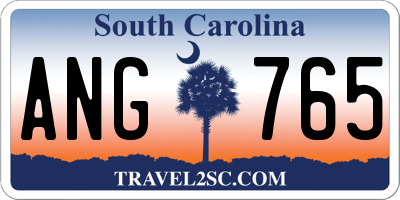 SC license plate ANG765