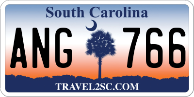 SC license plate ANG766