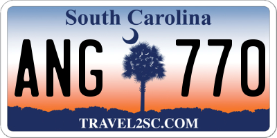 SC license plate ANG770