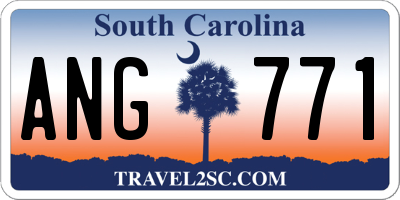 SC license plate ANG771