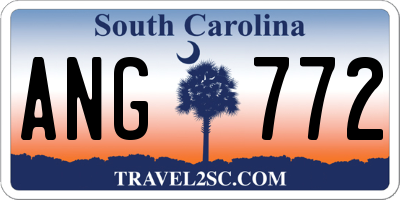SC license plate ANG772