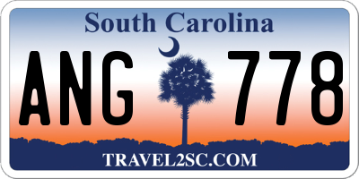 SC license plate ANG778