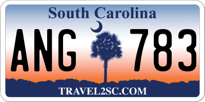 SC license plate ANG783