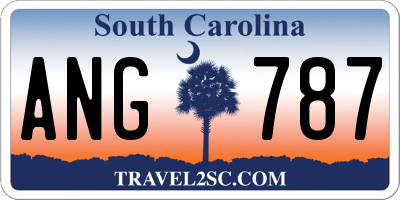 SC license plate ANG787