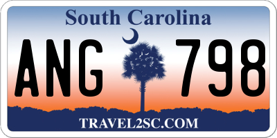 SC license plate ANG798
