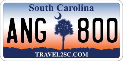 SC license plate ANG800