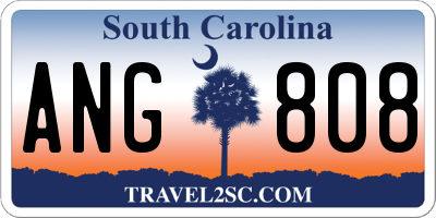 SC license plate ANG808