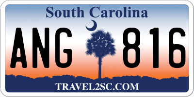 SC license plate ANG816