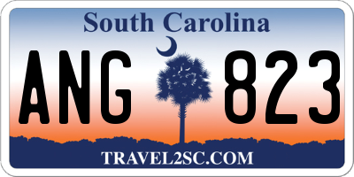 SC license plate ANG823