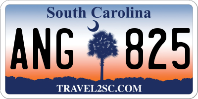 SC license plate ANG825