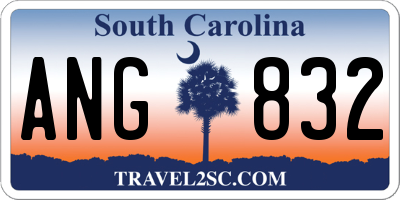 SC license plate ANG832