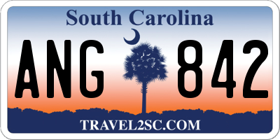 SC license plate ANG842